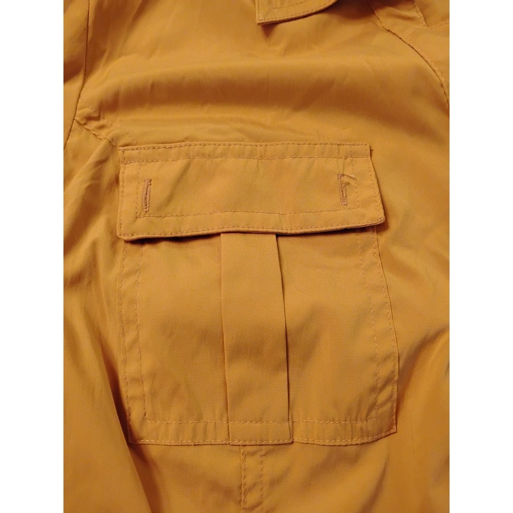 Style& Co Womens Mustard Yellow Stretch Button Down Shirt Long Sleeve M
